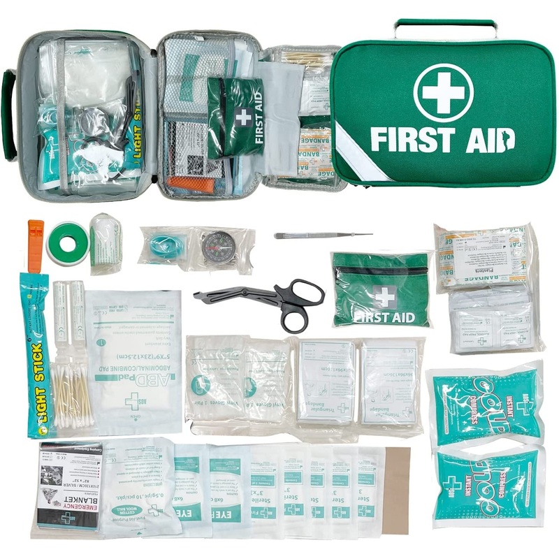 258pcs PREMIUM FIRST AID KIT Medical Travel Set Emergency Family Safety Office