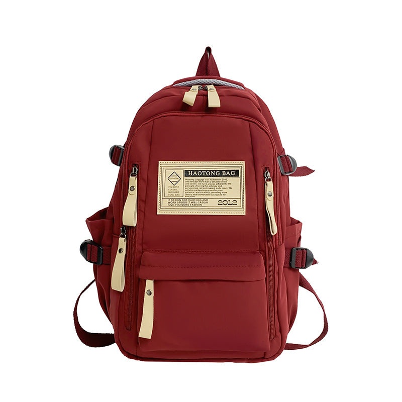 Red Stylish and Simple Backpack for High School and College Students  Trendy Womens Casual Backpack for Travel and Daily Use