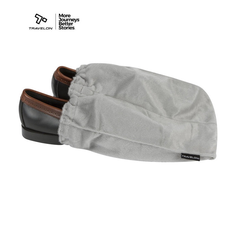 Set of 2 Shoe Bags - Grey