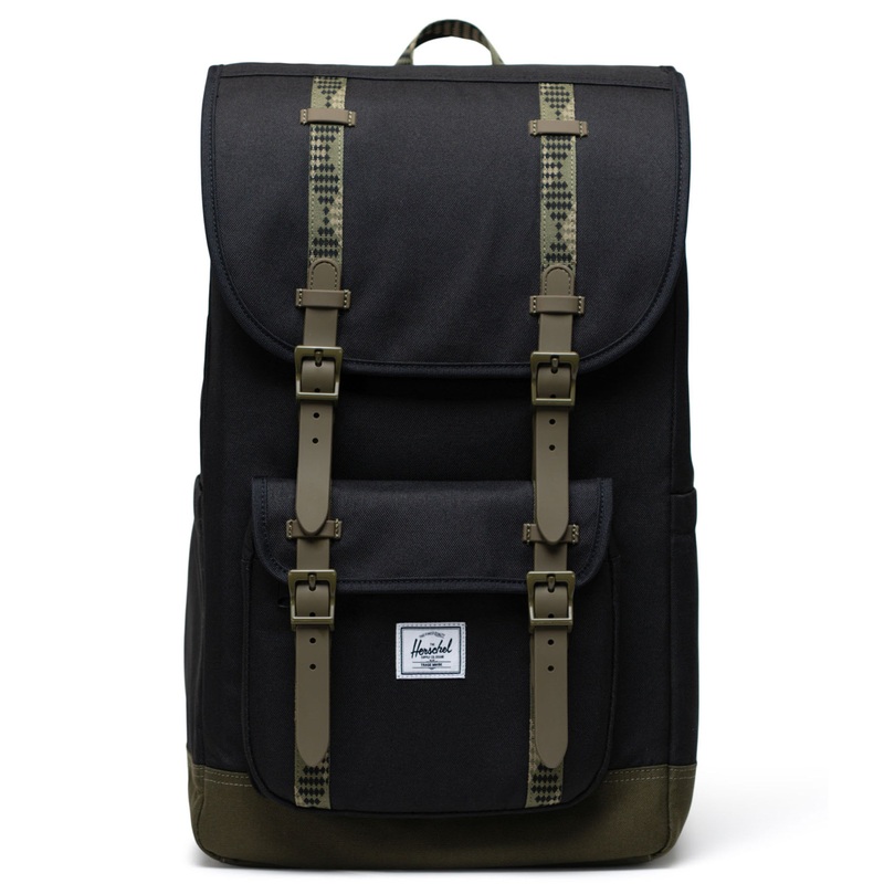 Herschel Little America Black/Ivy Green Backpack