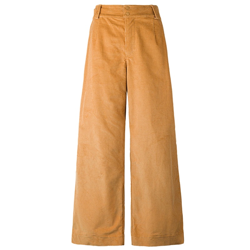 W HIGH WAIST CORD PANT