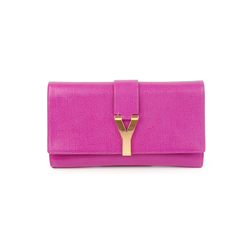 ITEM 30 - Saint Laurent Y Clutch Fuchsia