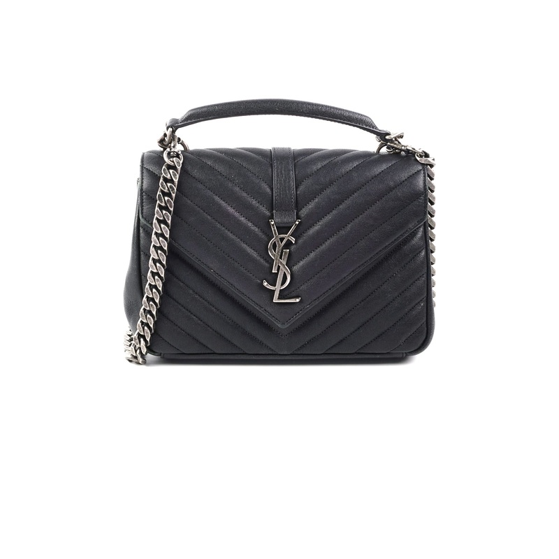 Saint Laurent Medium College Bag Black