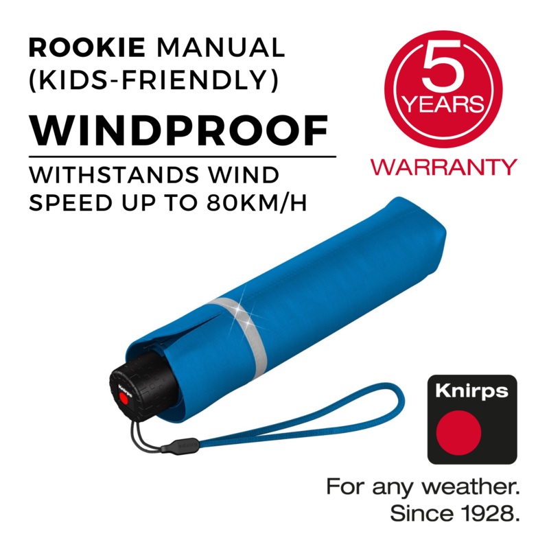 Knirps Rookie Manual Reflective Umbrella - Surf