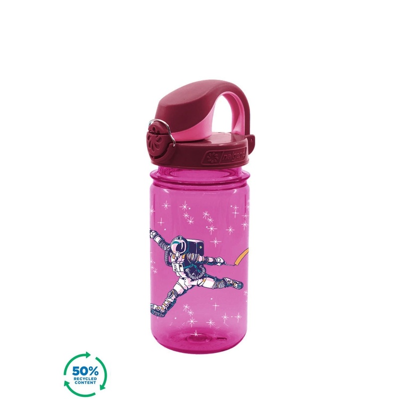 Nalgene 12oz On-The-Fly (OTF) Kids Sustain Water Bottle - Pink Astronaut