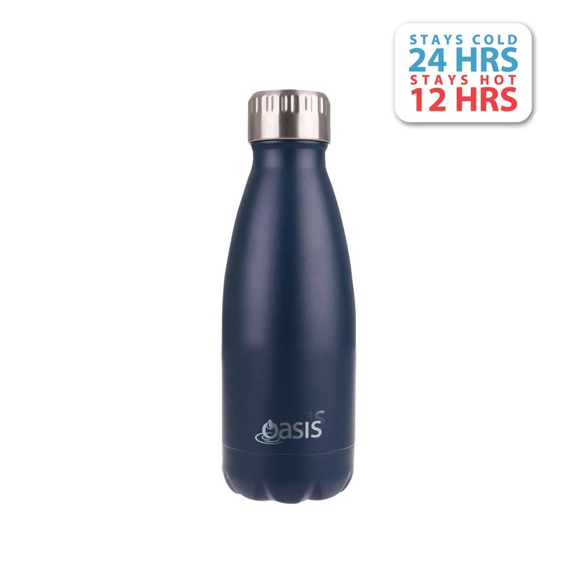 Oasis Stainless Steel Insulated Water Bottle 350ML - Matte Navy