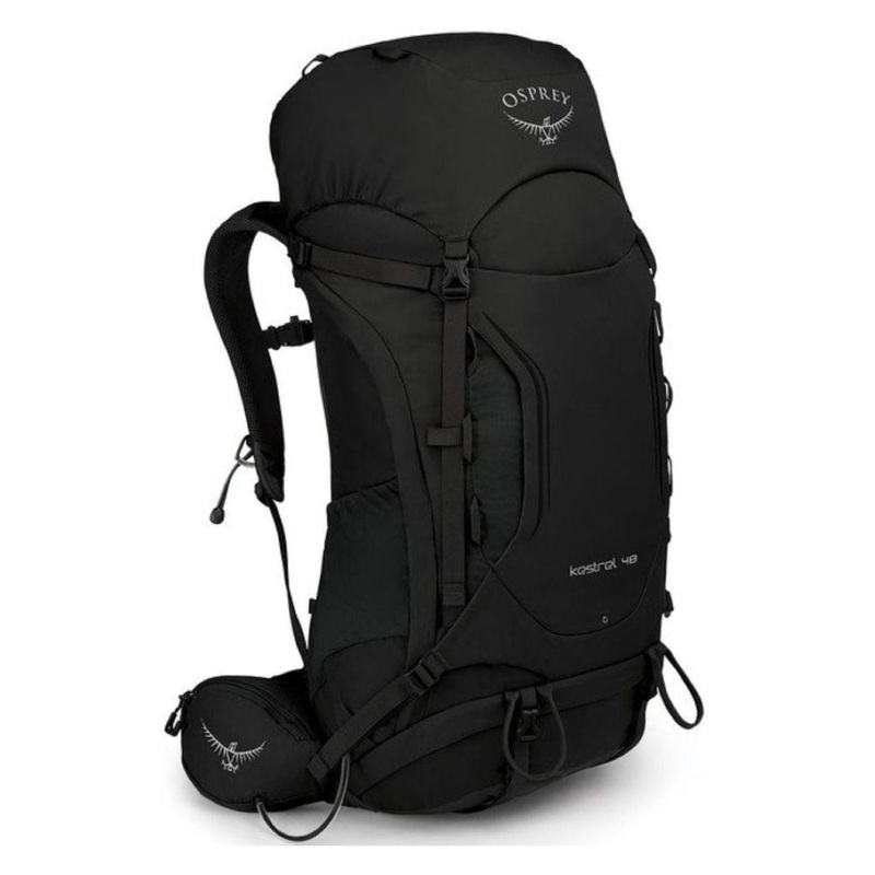 Osprey Kestrel 48 Backpack - Small/Medium - Men's Backpacking (Black)
