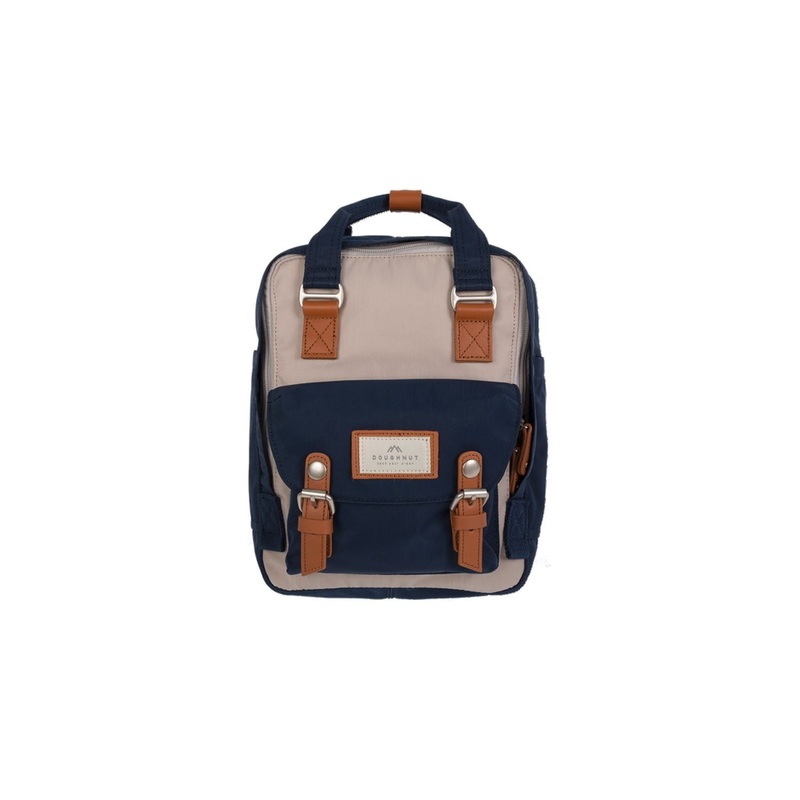 Doughnut Macaroon Mini - Ivory X Navy