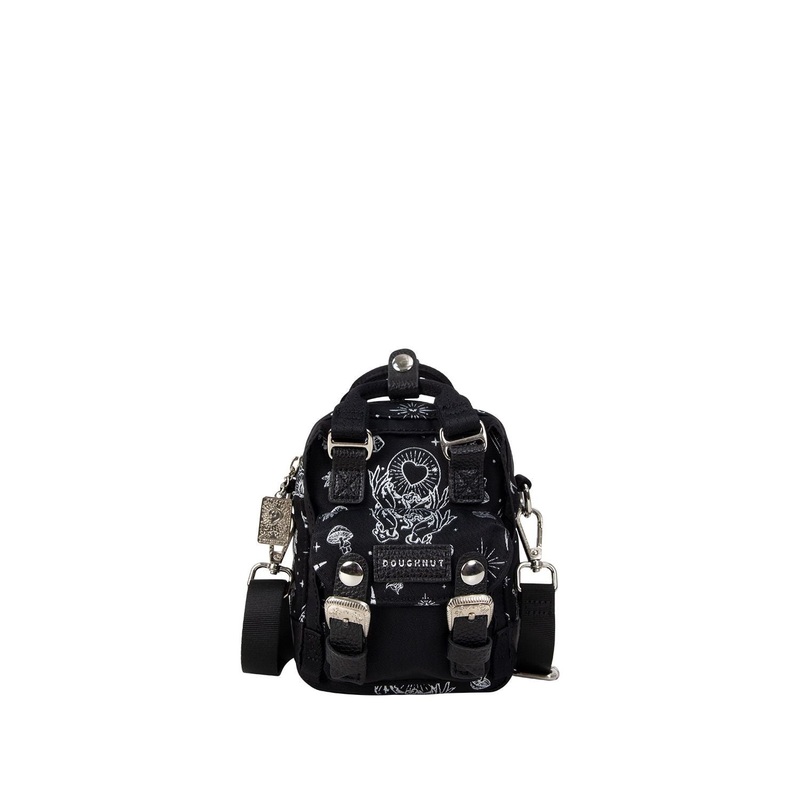 Doughnut Macaroon Tiny The Mystic Club II Series Crossbody Bag - Black