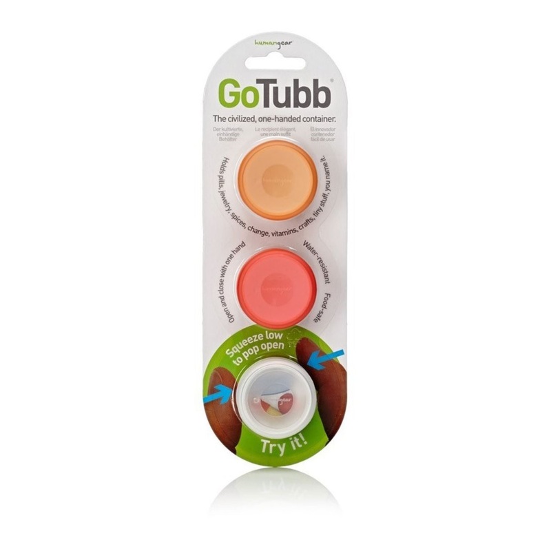 Humangear Gotubb 3-Pk Sml/14Cc (Red/Org/Cle)