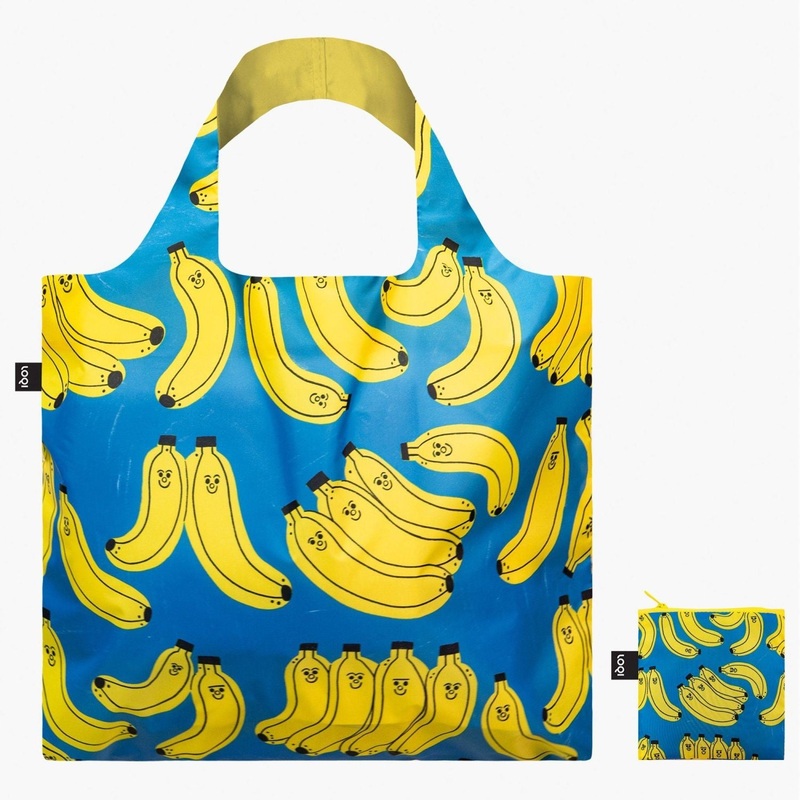 LOQI Artist Foldable Bag - Tess Smith-Roberts - Bad Bananas Recycled Bag