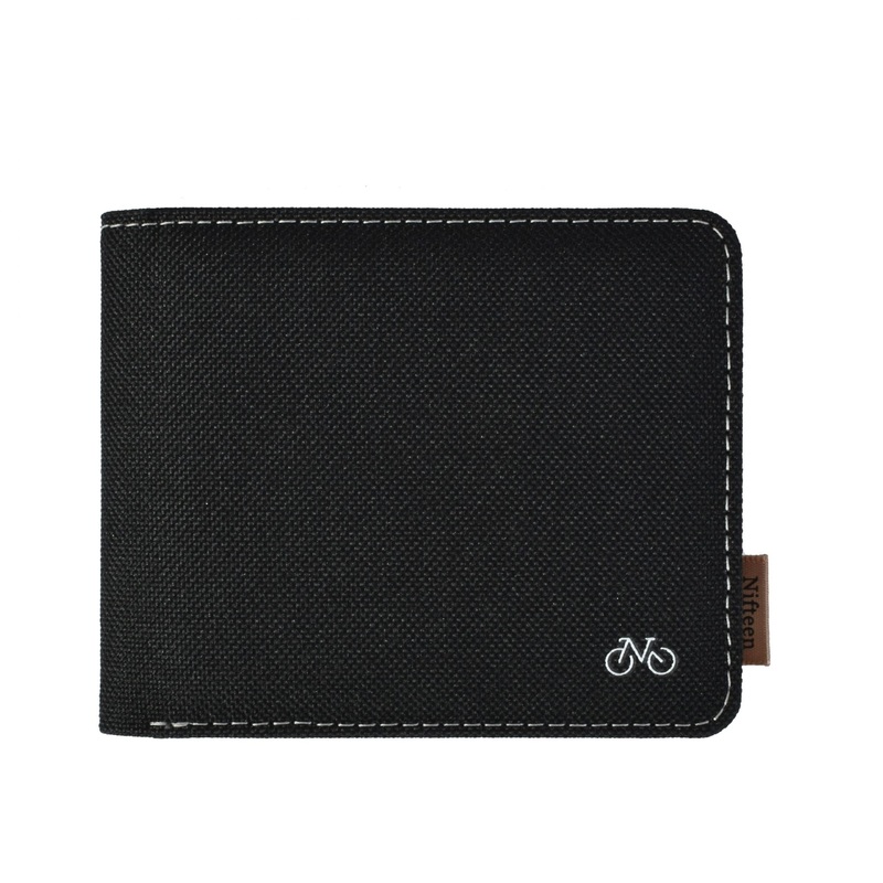 Nifteen London Billfold Wallet - Black With Grey Lining