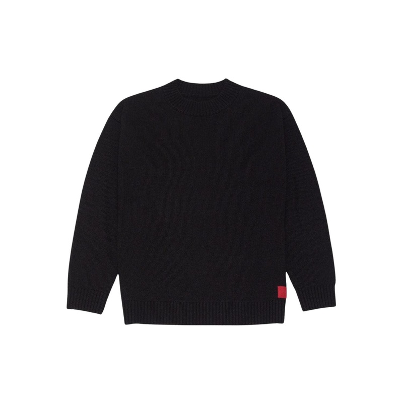 Paire Silknit Unisex Classic Crewneck Sweater (Black) - M