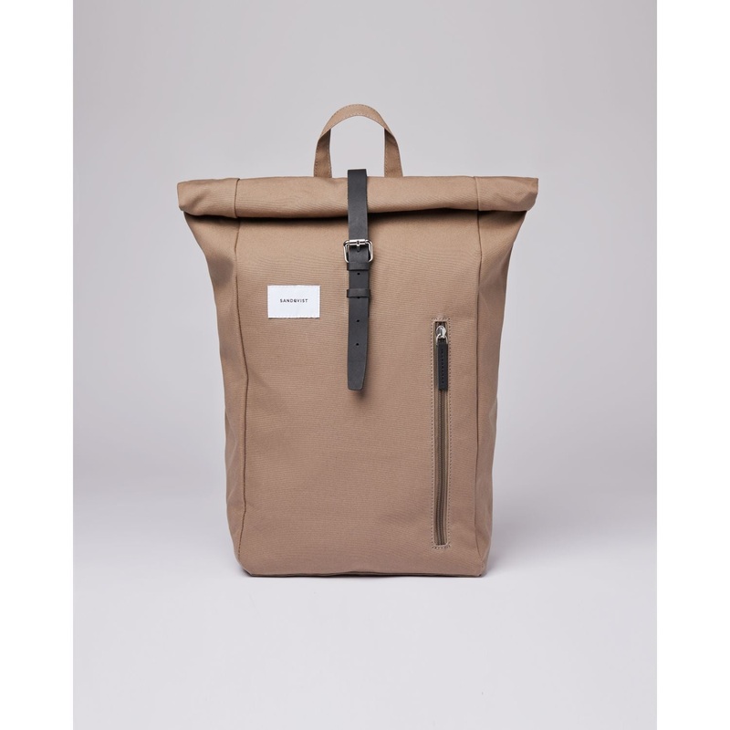 Sandqvist Dante Backpack - Fossil W/ Black Leather