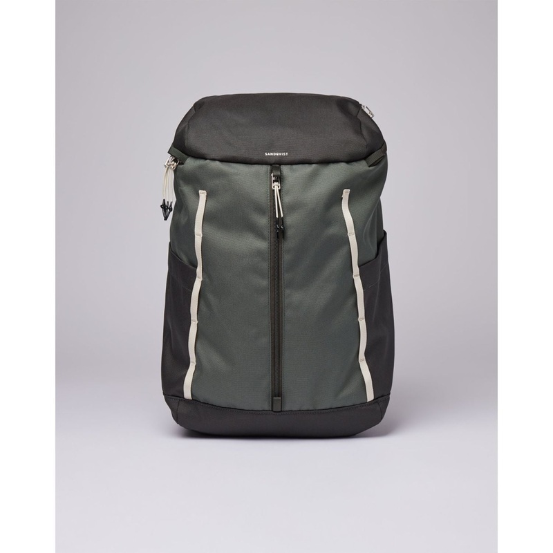 Sandqvist Sune Backpack - Multi Green W/Green Webbing