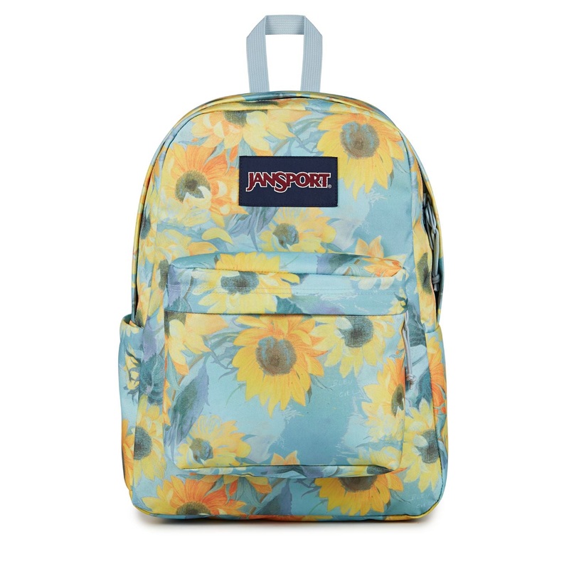 Jansport Superbreak Plus - Surreal Sunflowers Blue Dusk