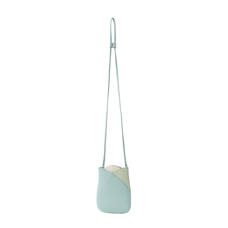 Legato Largo Tulip Faux Leather Series Smart Phone Shoulder Bag (Combination Green)