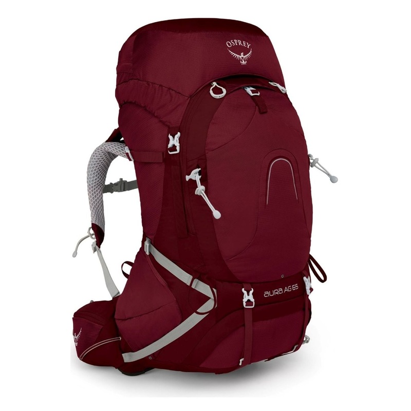 Osprey Aura AG 65 Backpack - Small - Women's Backpacking (Gamma Red)