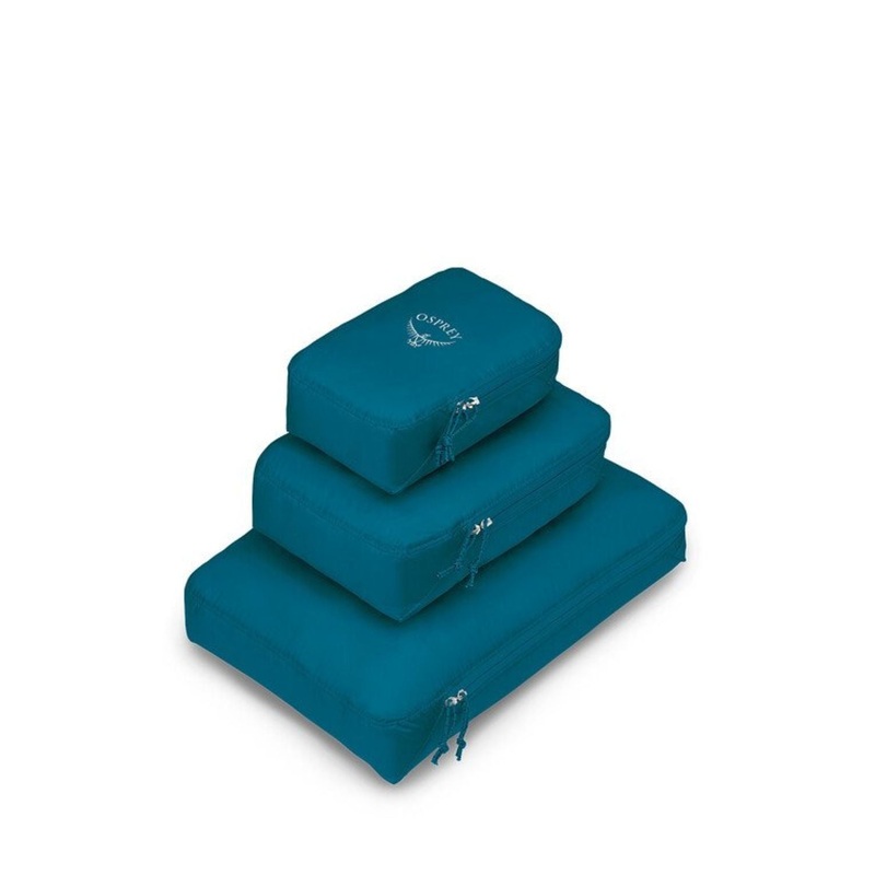 Osprey Ultralight Packing Cube Set - Lightweight Travel (Waterfront Blue)