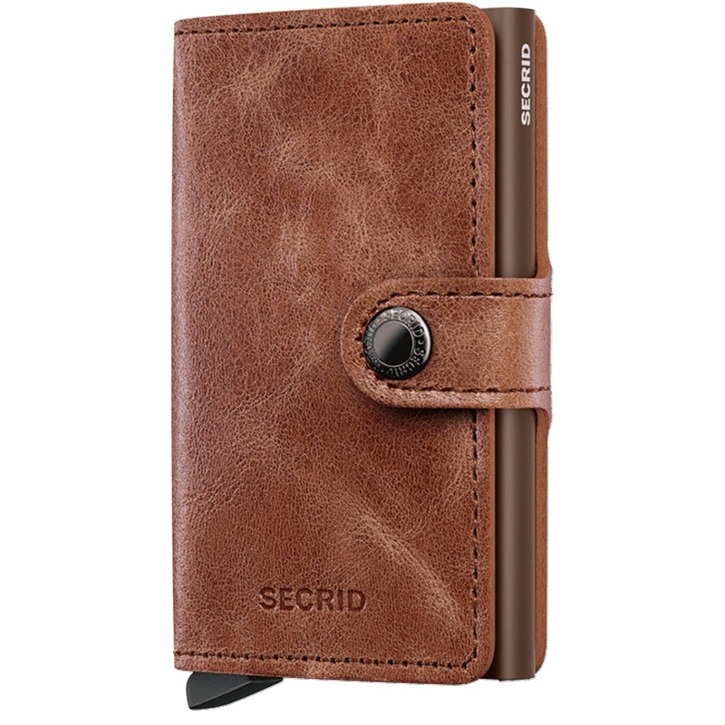 Secrid Miniwallet Vintage - Cognac Brown