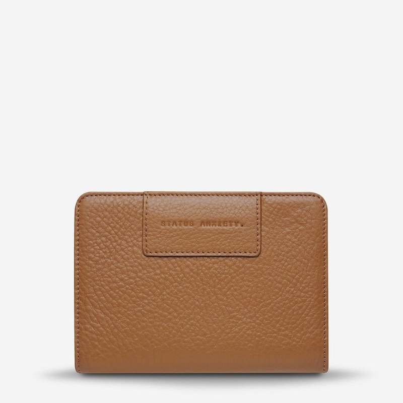 Status Anxiety Popular Problems Leather Wallet - Tan