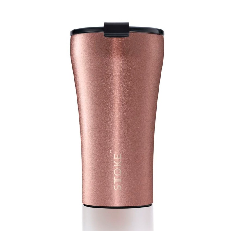 STTOKE Limited Edition Leakproof Ceramic Insulated Cup 12oz - Blush Rose