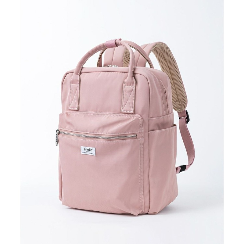 Anello Town Squared Backpack (Pink)