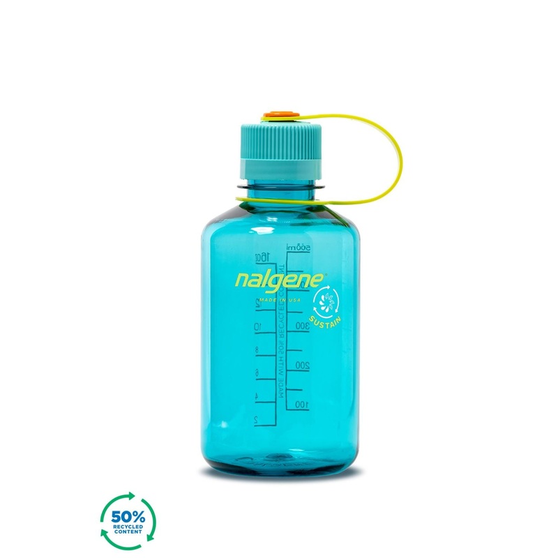 Nalgene 16oz Narrow Mouth Sustain Water Bottle - Cerulean