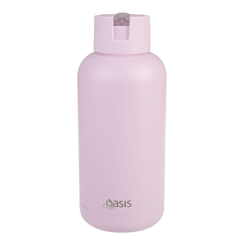 Oasis Stainless Steel Insulated Ceramic Moda Bottle 1.5L - Pink Lemonade