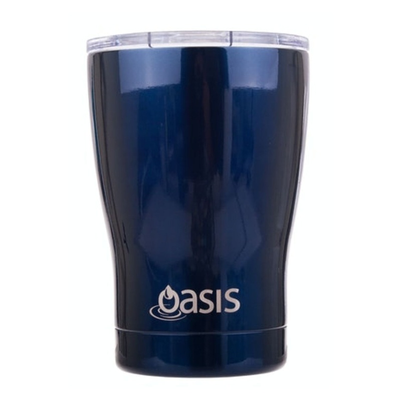 Oasis Stainless Steel Insulated Travel Cup 340ML - Navy