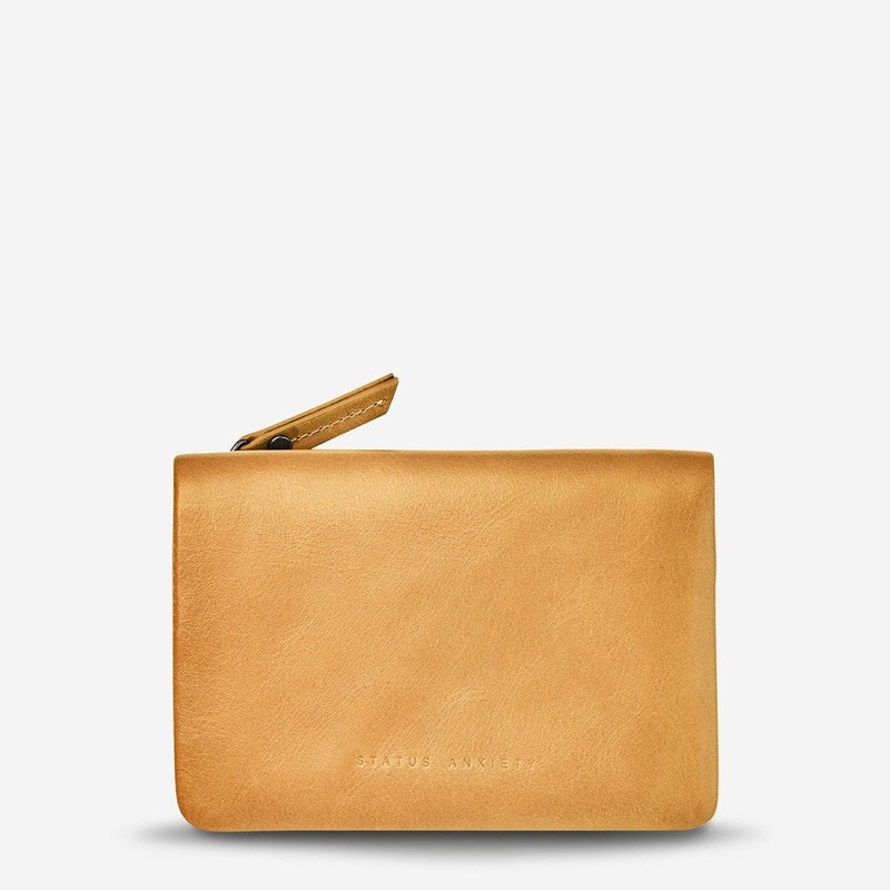 Status Anxiety Is Now Better Italian Leather Wallet - Tan