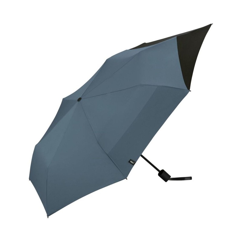 WPC UX Back Protect UV Protection Water Repellent Folding Umbrella 55cm (Blue Grey X Black)