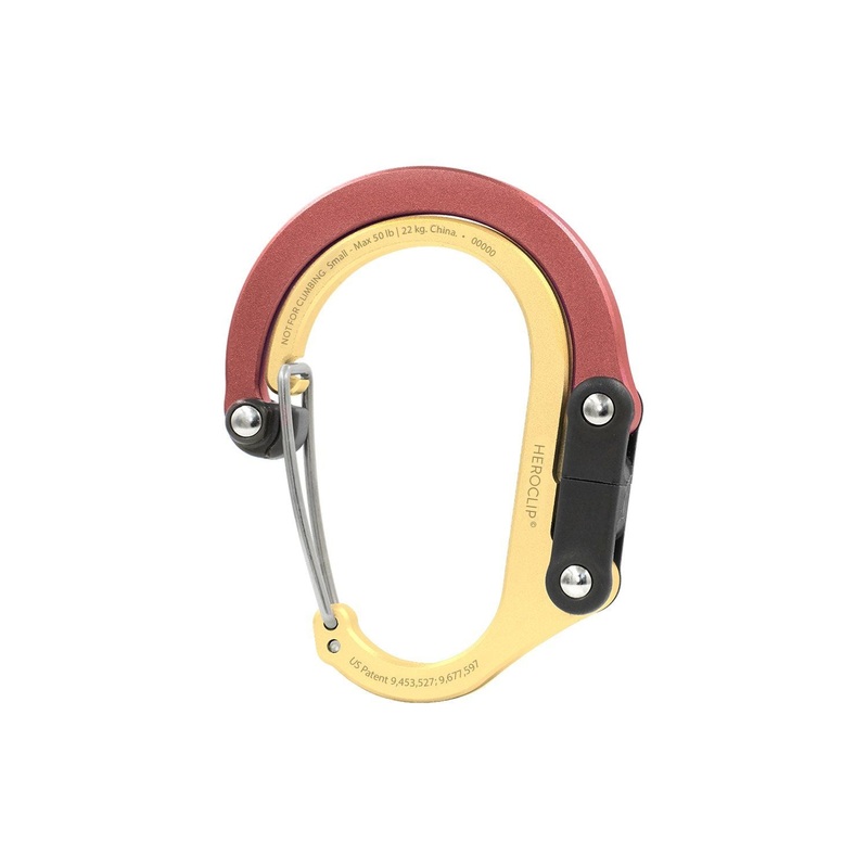 Heroclip Carabiner Small - Gold & Cinnamon
