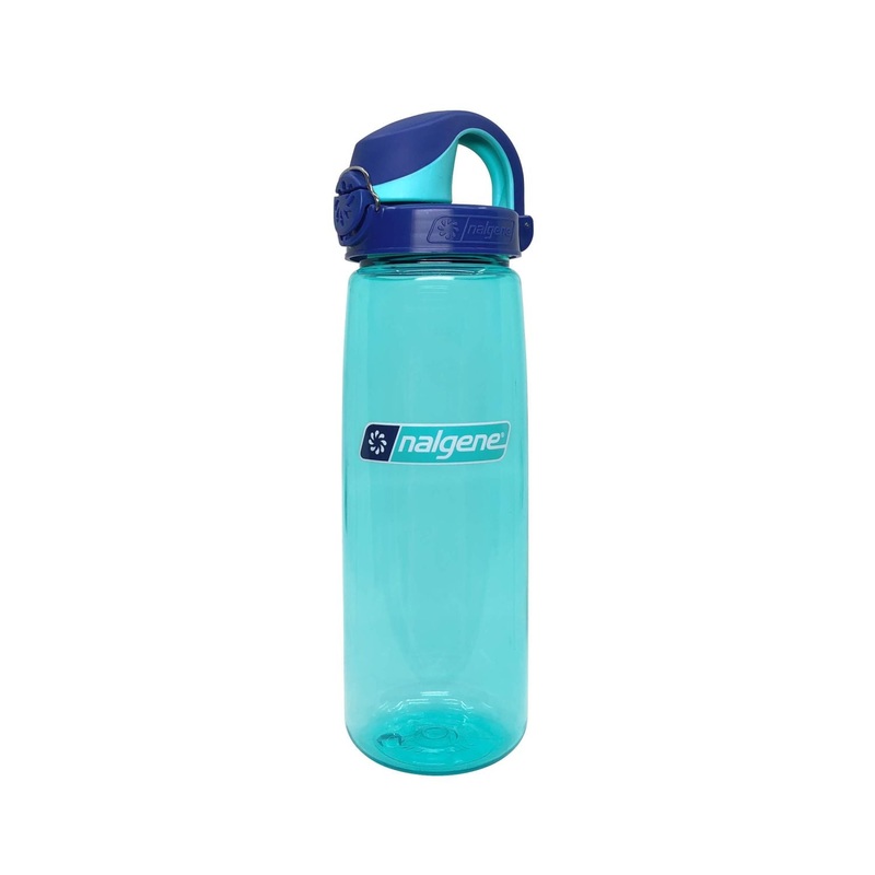 Nalgene 24oz On-The-Fly (OTF) Sustain Water Bottle -Blue Aqua with Blue Aqua Cap