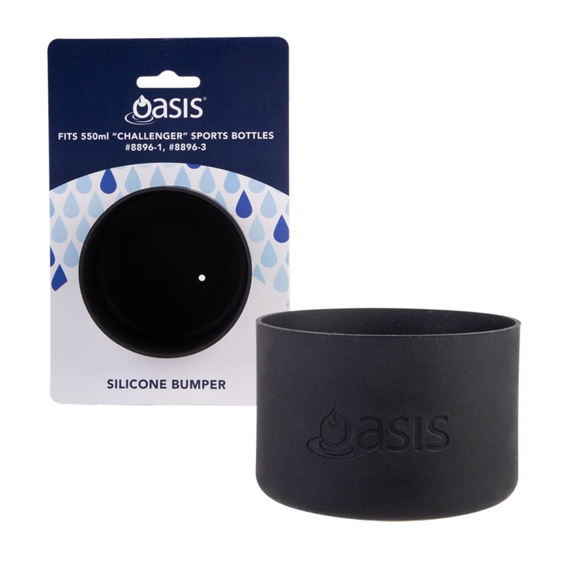 Oasis Silicone Bumper For Sports Bottle 550ML - Black
