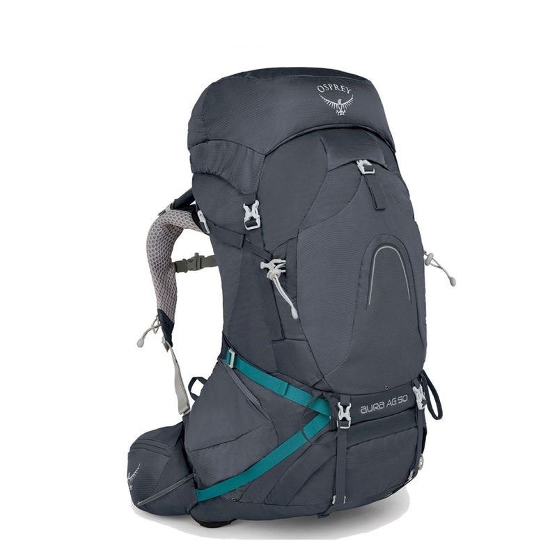 Osprey Aura AG 50 Backpack with Raincover - Small - Women's Backpacking (Vestal Grey)