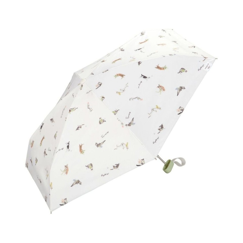 WPC X Masayuki Oki Neko (2025) UV Protection UPF 50+ Umbrella 47cm (Off White)