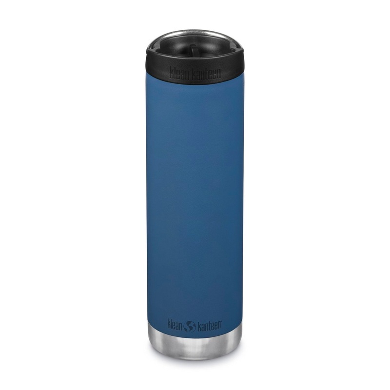 Klean Kanteen Insulated TKWide 20oz Water Bottle (with Cafe Cap) (Real Teal)