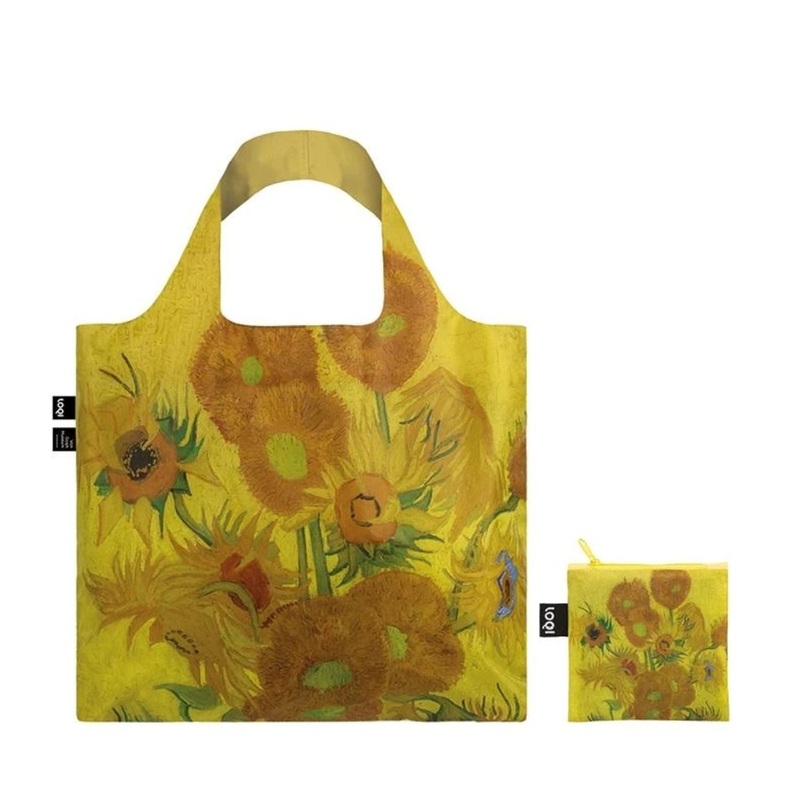 LOQI Museum Foldable Tote Bag - Vincent Van Gogh - Sunflowers 1889