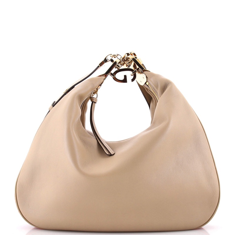 Attache Shoulder Bag Leather Large