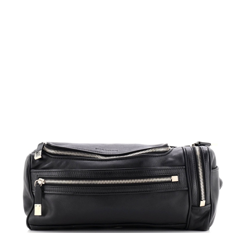 Homme Multi Pocket Waist Bag Leather