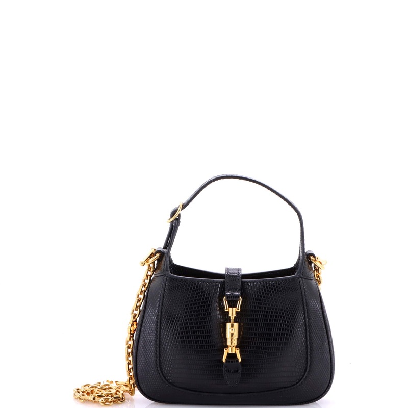 Jackie 1961 Chain Hobo Metallic Lizard Mini