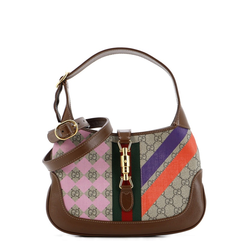 Jackie 1961 Hobo Printed GG Coated Canvas Small