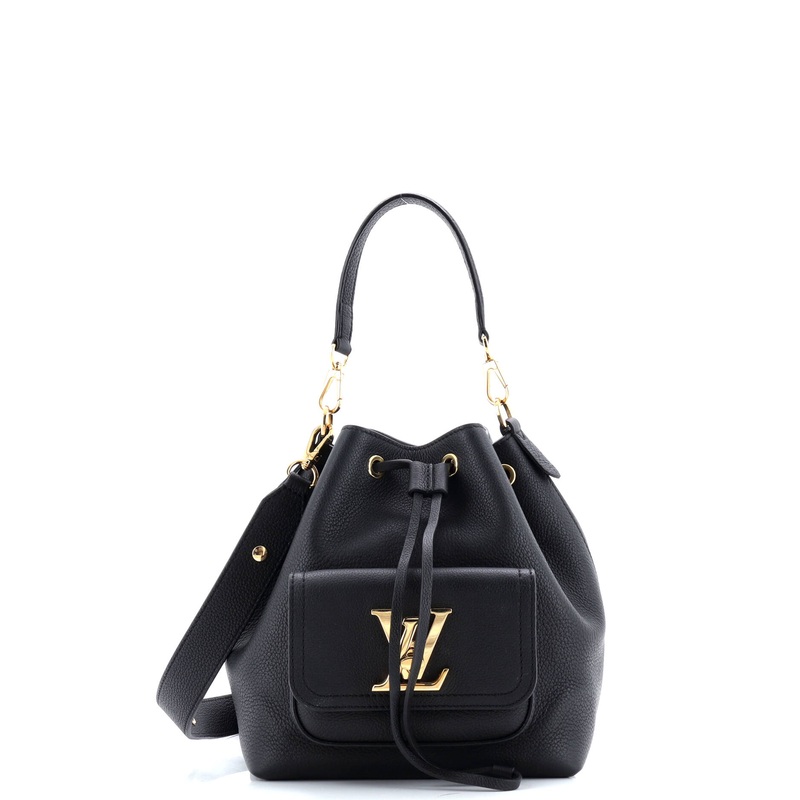 Lockme Pocket Bucket Bag Leather