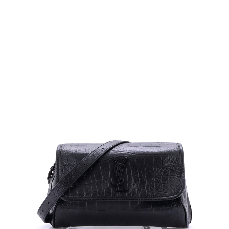 Niki Body Bag Crocodile Embossed Leather