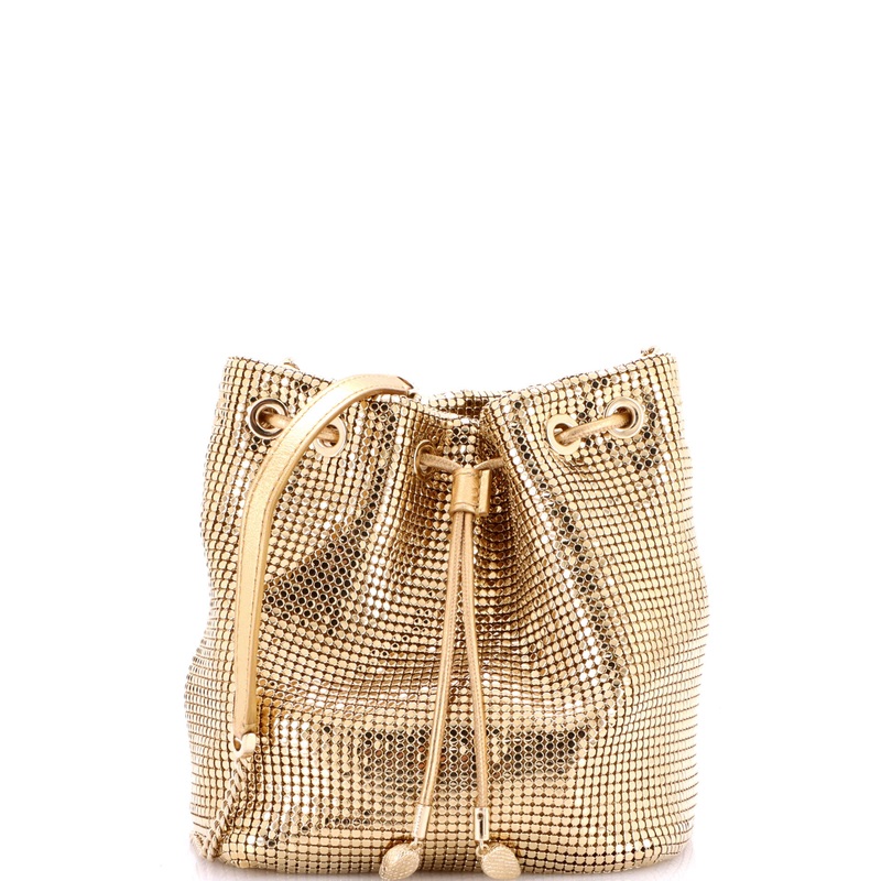 Serpenti Chainmail Bucket Bag Metal Mini