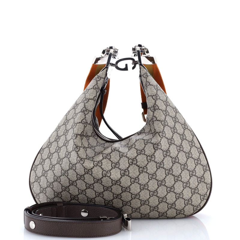 Attache Shoulder Bag GG Coated Canvas Medium