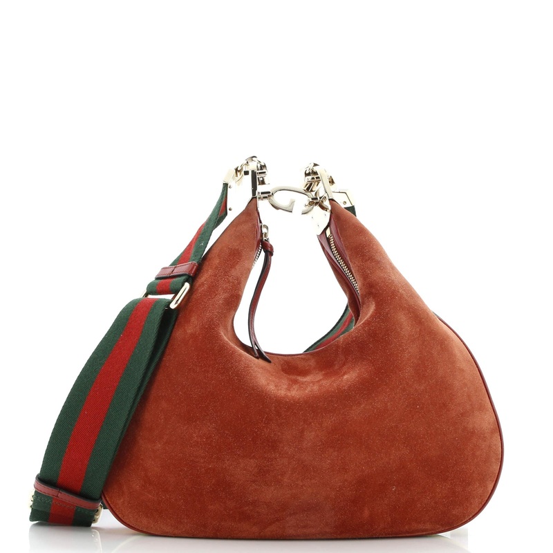 Attache Shoulder Bag Suede Large