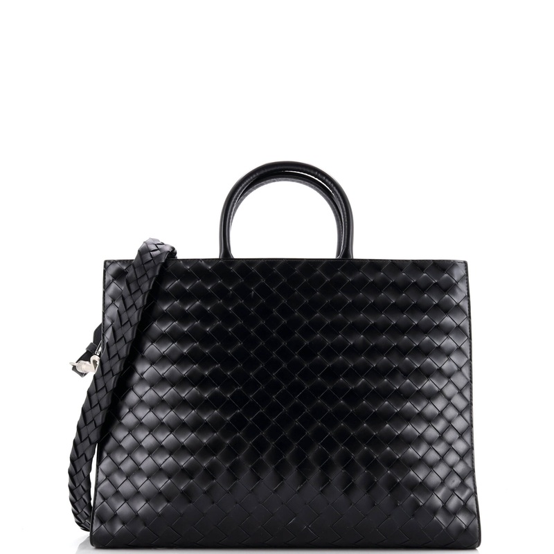 Convertible Frame Briefcase Intrecciato Nappa