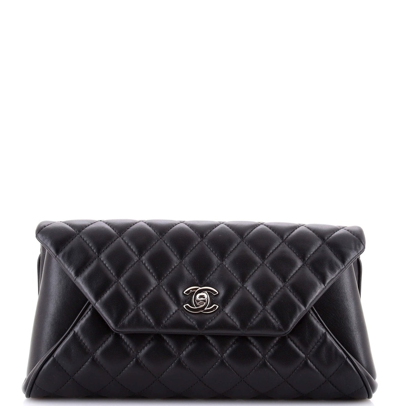 Fold Up Again Clutch Quilted Lambskin